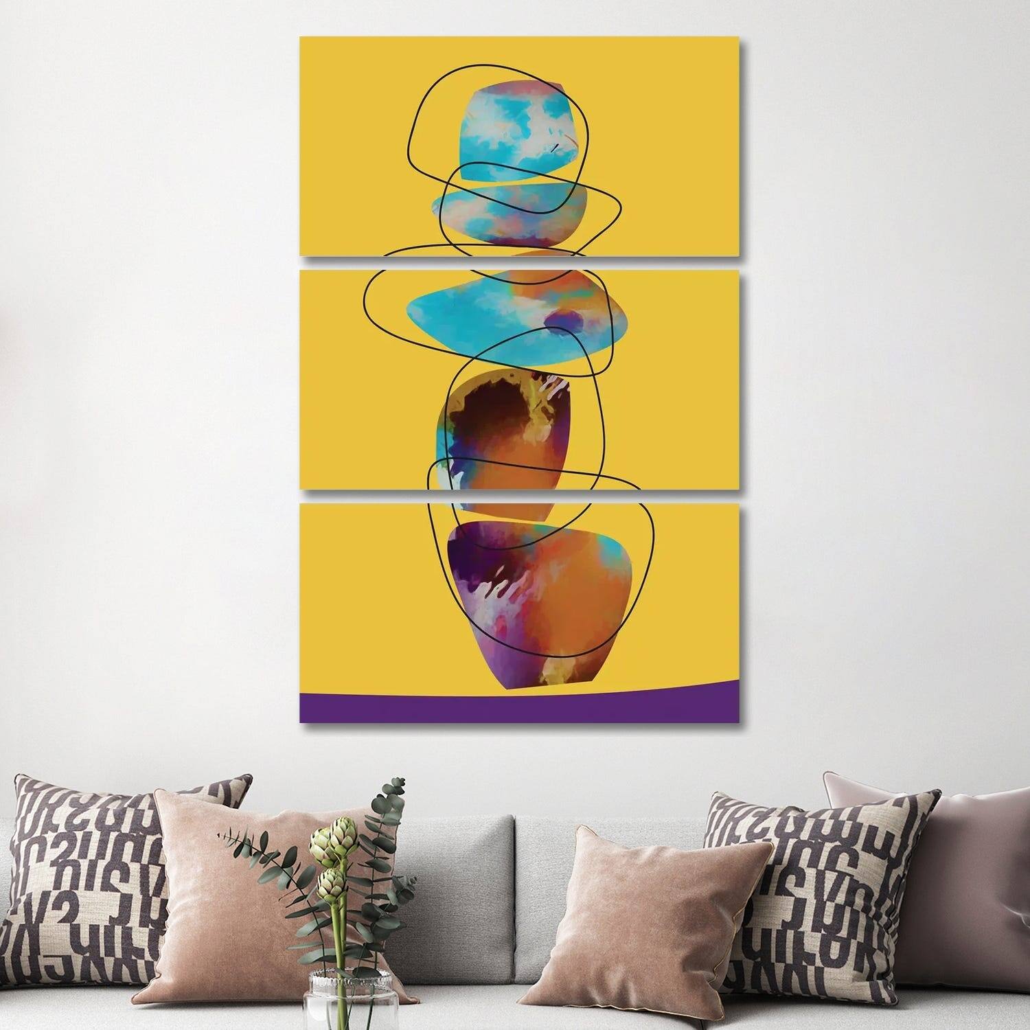 iCanvas "Balancing II" by Angel Estevez 3Piece Canvas Wall Art Set